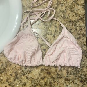 Frankies Bikini Sky Ribbed top